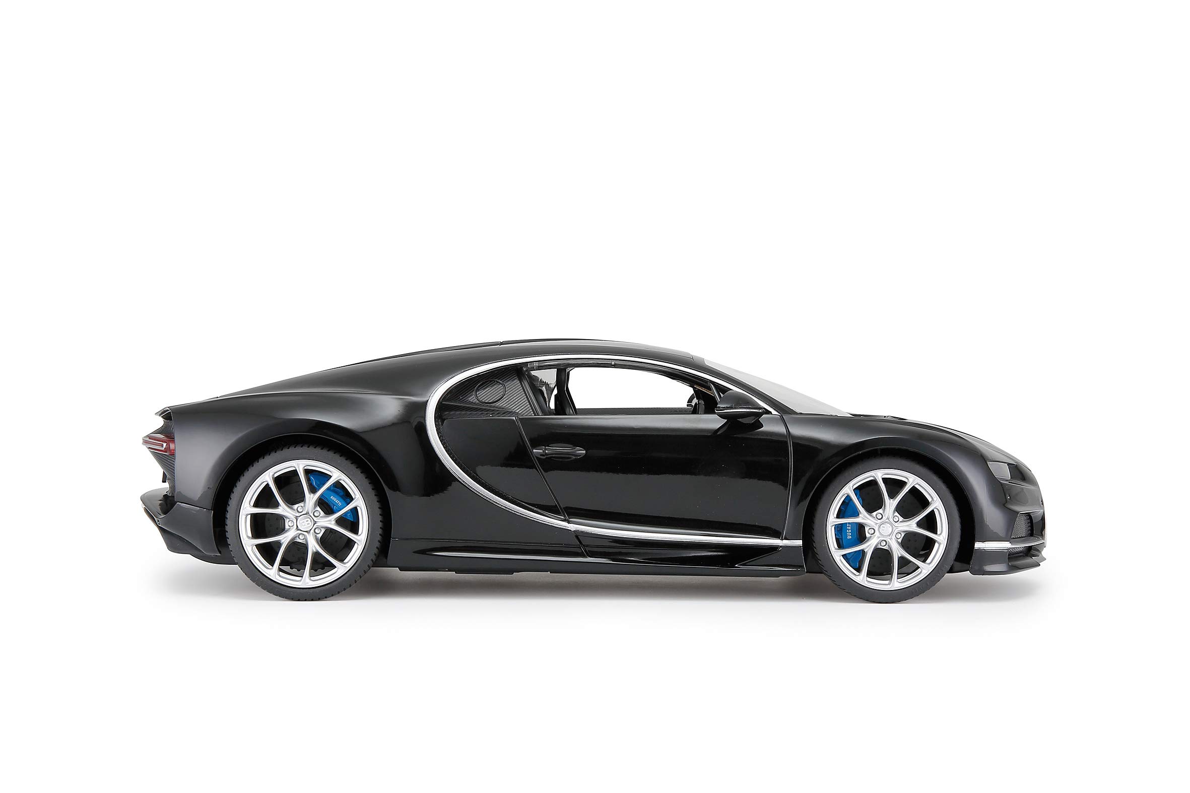 JAMARA 405134 - Bugatti Chiron Macchinina 1:14 27Mhz Interni Simili all'Originale, Nero
