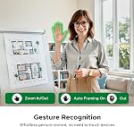 UGREEN FineCam Pro 4K Webcam pour PC avec un capteur 1/2", Annulation du Microphone, contrôle de gestuelle, AI Caméra de streaming et AFDP AutoFocus,pour le streaming, la conférence, le travail avec Zoom et les équipes