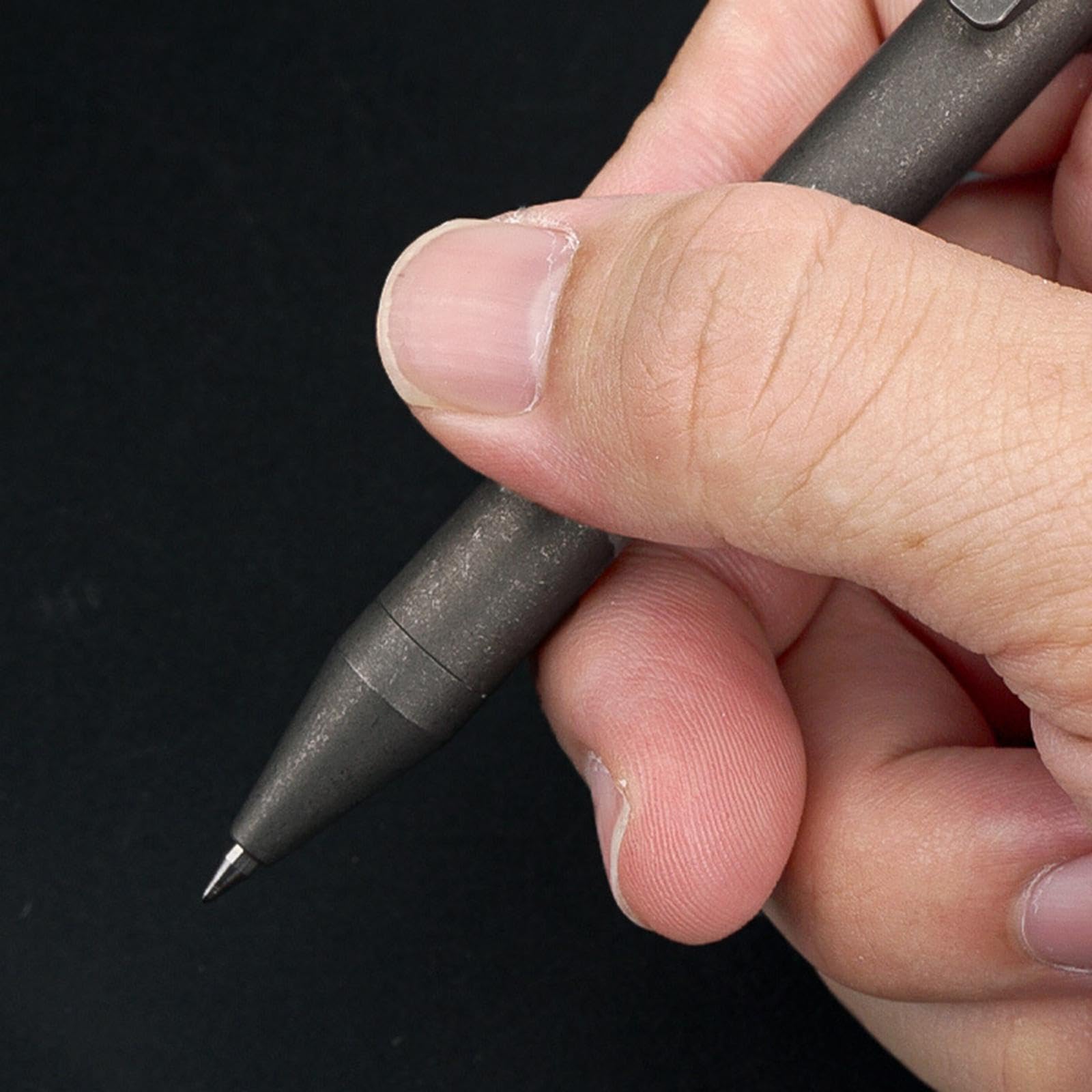 2 zestaw wysuwany długopis ze stopu tytanu prezent długopis dla kobiet mężczyzn szkoła C kamień sprany kolor 13,7 cm