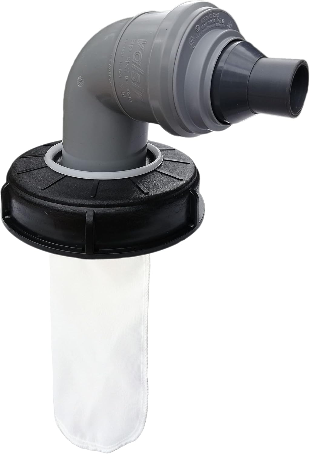 UlisemIBC DN 150 Sacco Filtro Per Acqua Piovana Con Coperchio Angolato 45 Coperchio Di Protezione Della Qualita Dellacqua 163mm 89084191