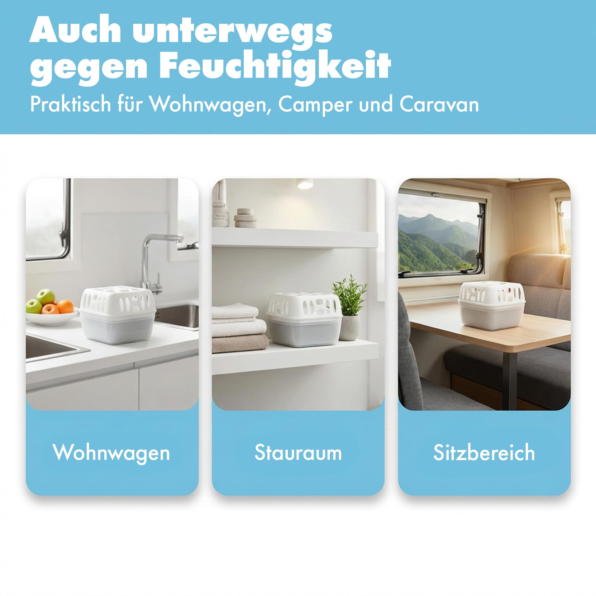 SA 60x 400g Luftentfeuchter Granulat, Nachfüllpack