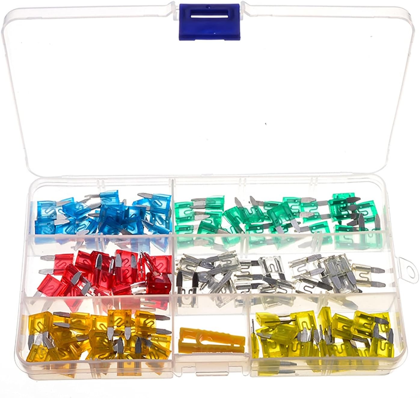 Fuse 120pcs Car Truck Small Size 5/10/15/20/25/30a Blade Fuses Assortment Kit Use for Automotive Boat Fuse