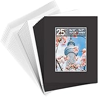 Vista 16 de Golden State Art, Kit de alfombrillas precortadas para fotos, mate de corte biselado de núcleo blanco, tableros de respaldo y bolsas transparentes