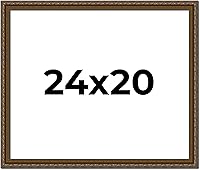 Vista 326 de Marco de fotos completo de madera dorada envejecida de 16 x 20 pulgadas con plexiglás acrílico UV, parte trasera de tablero de espuma y accesorios