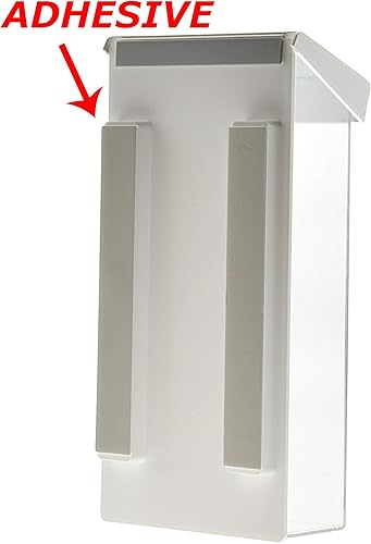 Miniatura 3 de Marketing Holders Soporte para folletos al aire libre para tarjetas de estante de 4 x 9 pulgadas y 3.5 x 2 pulgadas con tapa blanca para montaje en