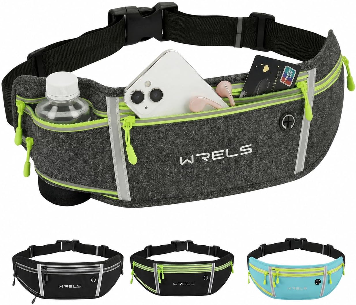 WRELS Running Belt Lightweight Waist Pack for Women Men