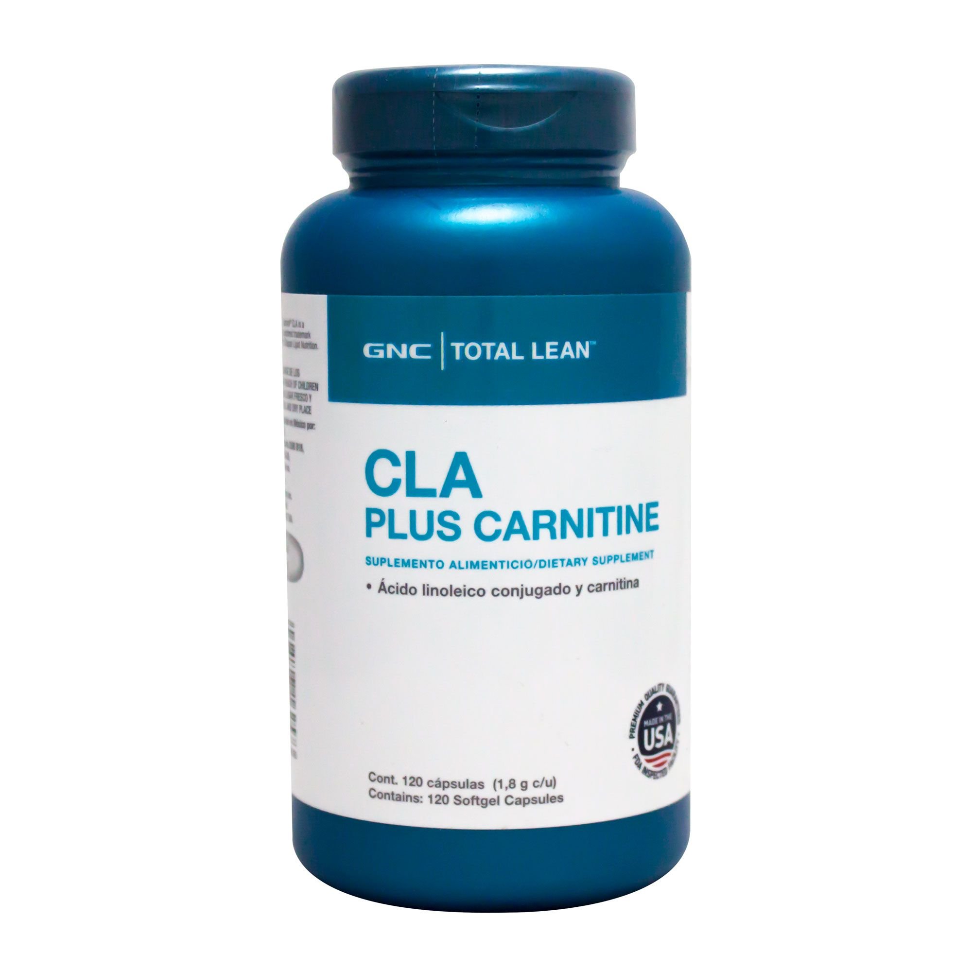 GNC Total Lean CLA Plus Carnitine , 120 cápsulas : Amazon.com.mx: Salud y  Cuidado Personal