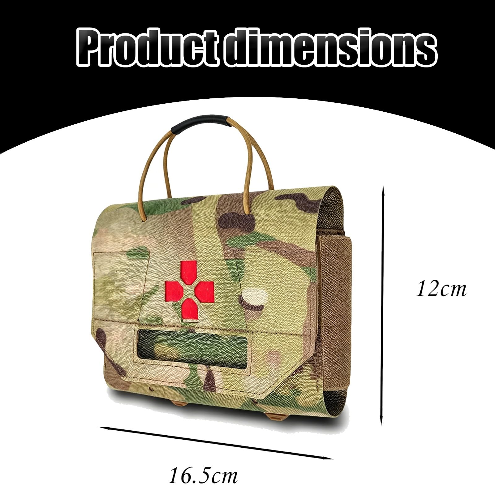 Funda Táctica para Kit de Primeros Auxilios (IFAK), Funda Compacta MOLLE para Traumatología con Sistema de Desenganche Rápido