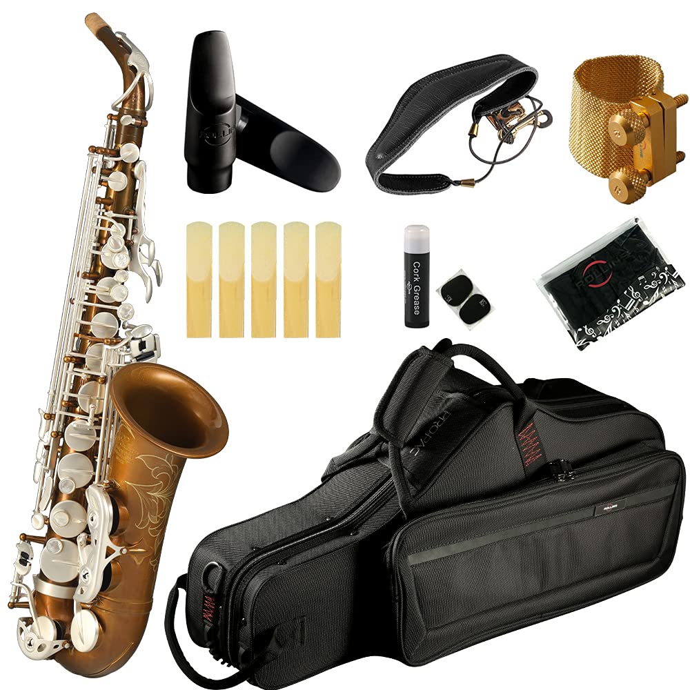 Rollins Saxophone alto RSA-X8,E flat Selmer 54-Key,Matière laiton,cuivre nu