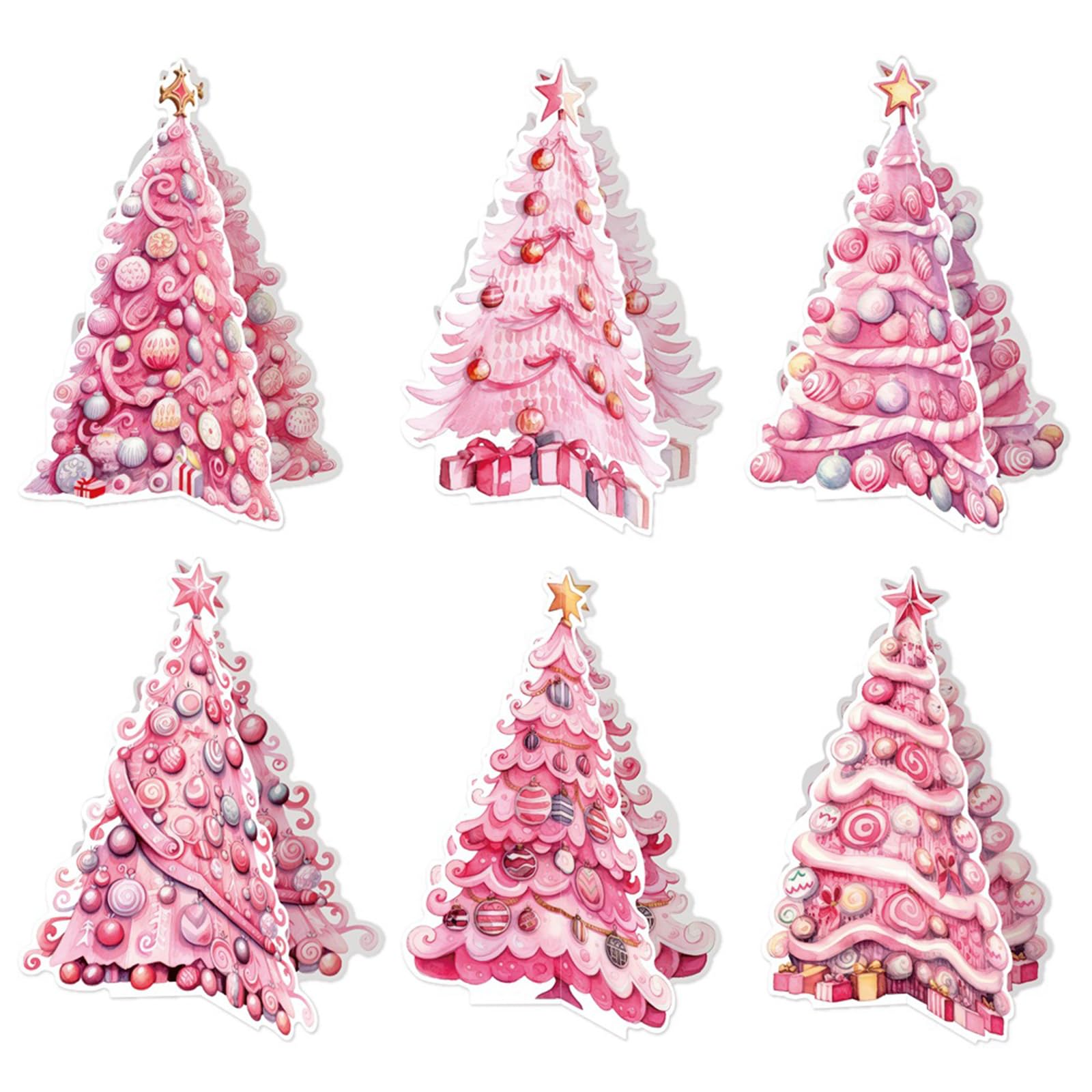 Tsophreniq Rose Christmas Tree Worktop Decoration for Holiday Party Computer Celebratory Deck with Green Substance Party Table Deck Christmas