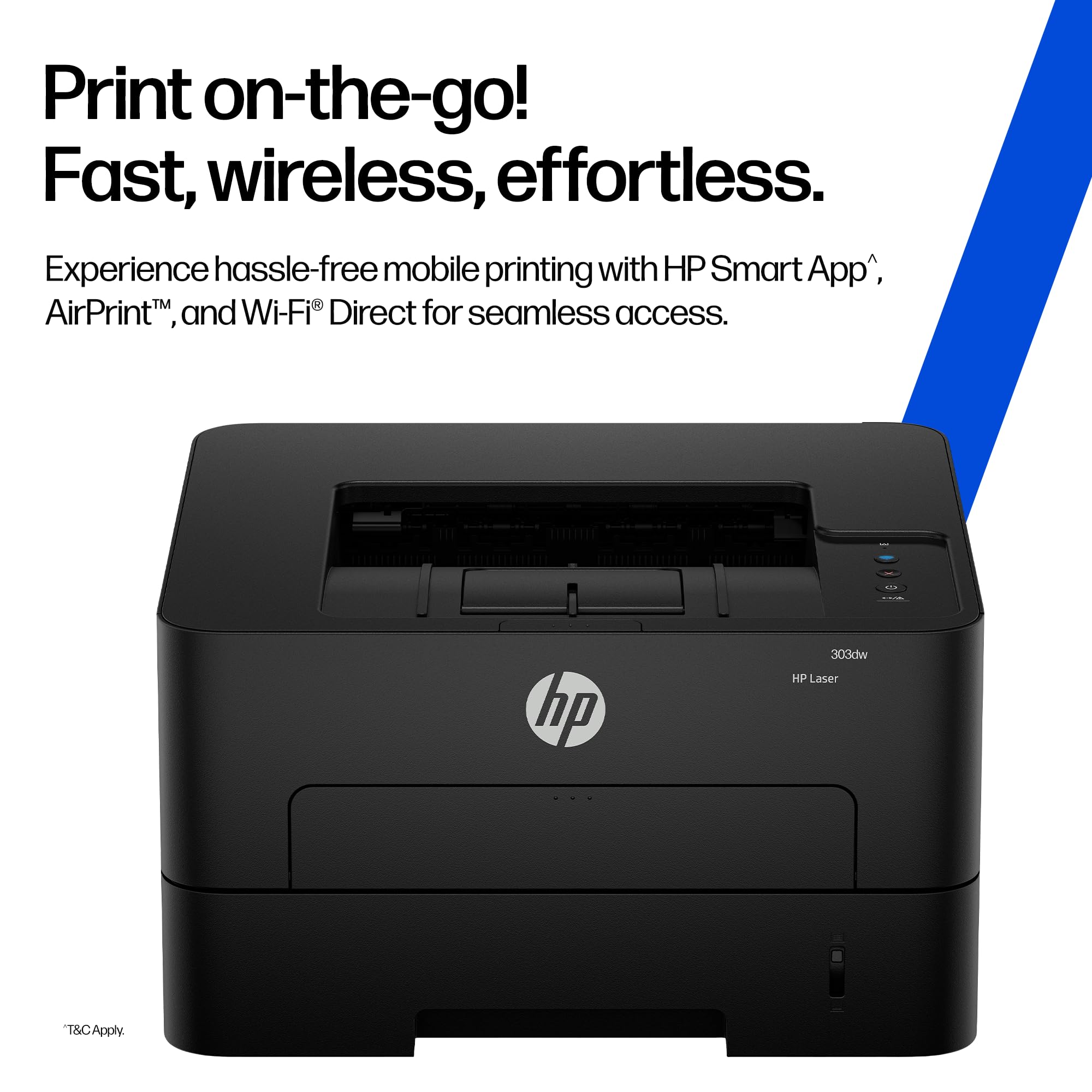 HP 303dw Auto Duplex WiFi Laser Printer (New Launch), 30 PPM, 256 MB Memory, Black — Amazon image 2