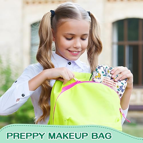 Miniatura 4 de YESMET Bolsa de maquillaje de algodón, D, Floral