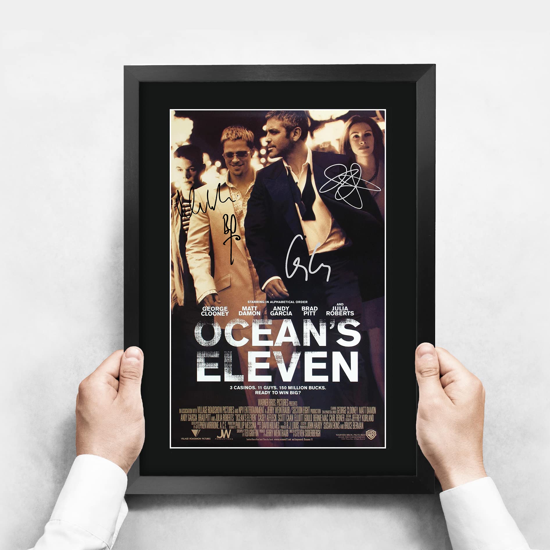 Amazon.com: HWC Trading Oceans Eleven Movie Poster The Cast Signed