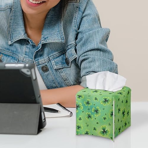 Miniatura 10 de Funda de pañuelos de dragón para caja de pañuelos de piel cuadrada, soporte para caja de pañuelos de papel de seda facial, organizador para baño,