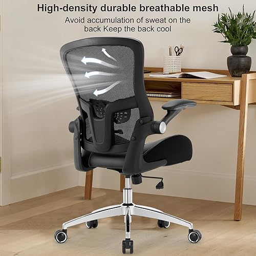 Miniatura 4 de Silla de oficina ergonómica de escritorio, 400 libras, grande y alta, resistente, cojín de espuma de modelado 3D ancho y suave, silla de escritorio