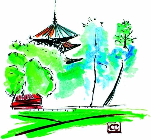 Miniatura 2 de Pentel Pincel de arte, bolígrafos de pincel de color, juego de 18 colores (importación de Japón) [Paquete original de Komainu-Dou]