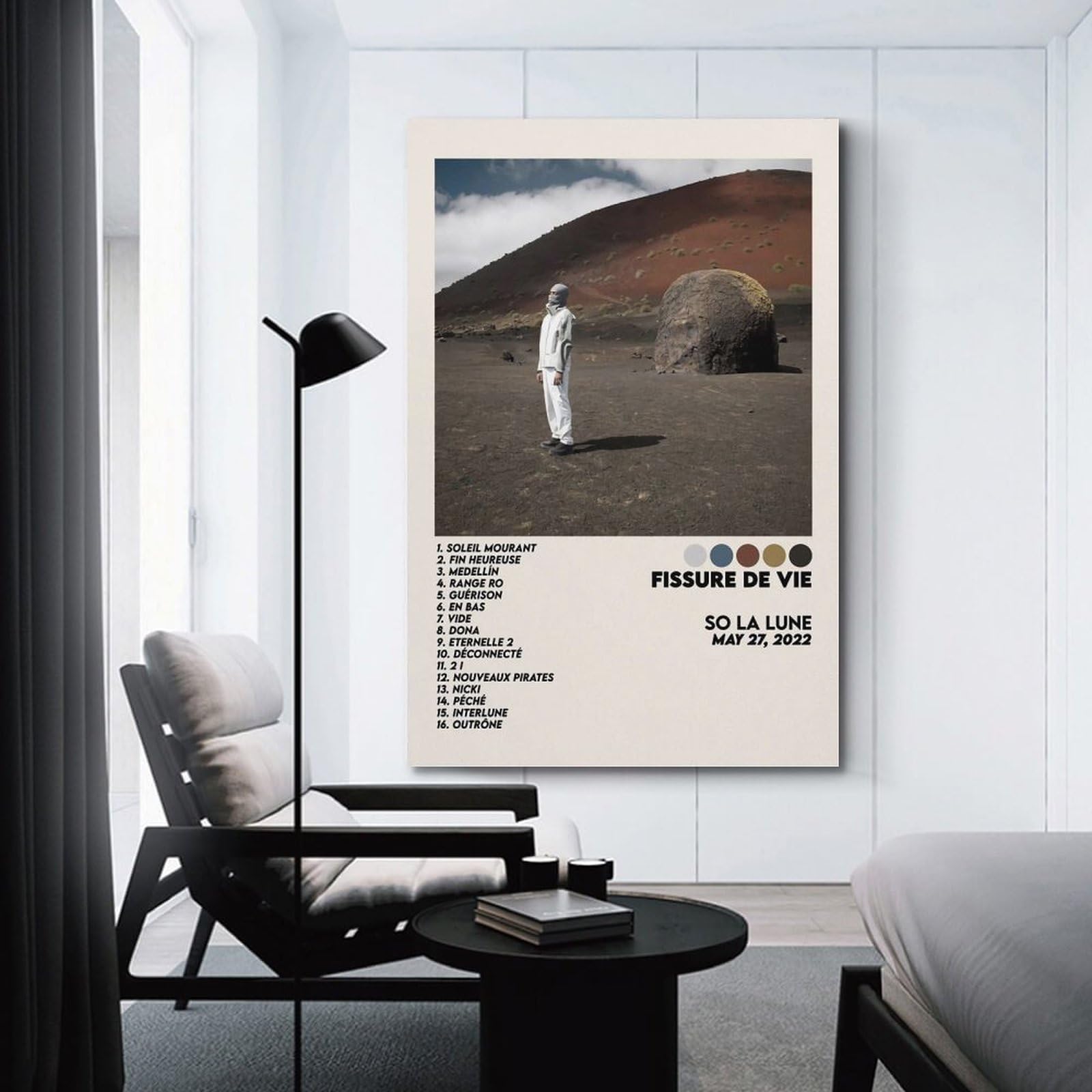 klouds PNL Poster Le Monde Chico sur toile pour chambre à coucher, salon, salle de bain, salle