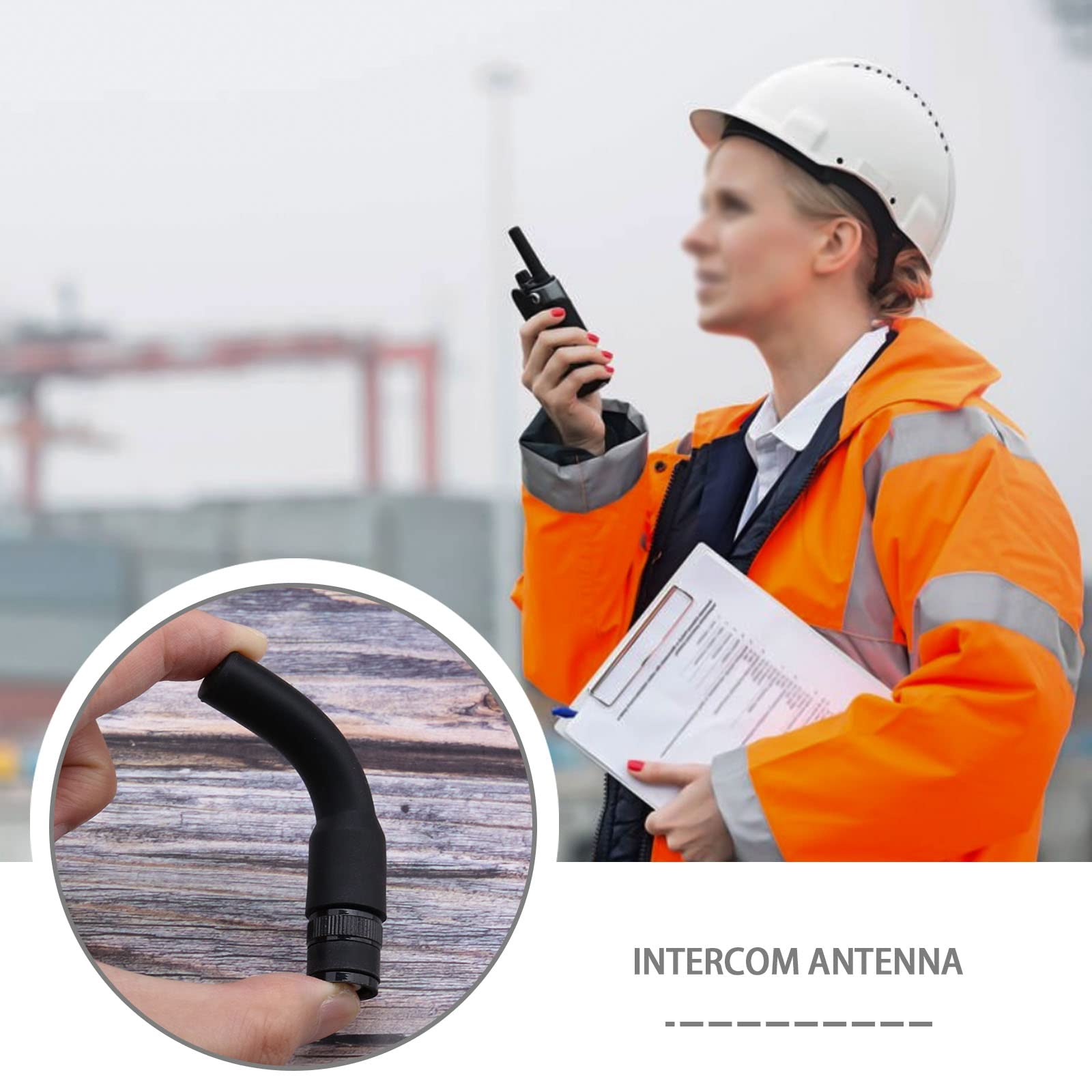 Pack De 2 Antenas Flexibles BNC Para Walkie Talkie | 20MHz-1300MHz, 2.15dBi, Compatible Con Uniden Bearcat Y Kenwood
