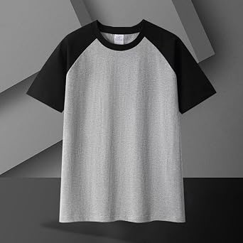 Men's Short Sleeve Baseball Tee Shirt Raglan Sleeve Crew Neck Casual T-Shirts Basic Daily Summer Cotton Tee Tops
