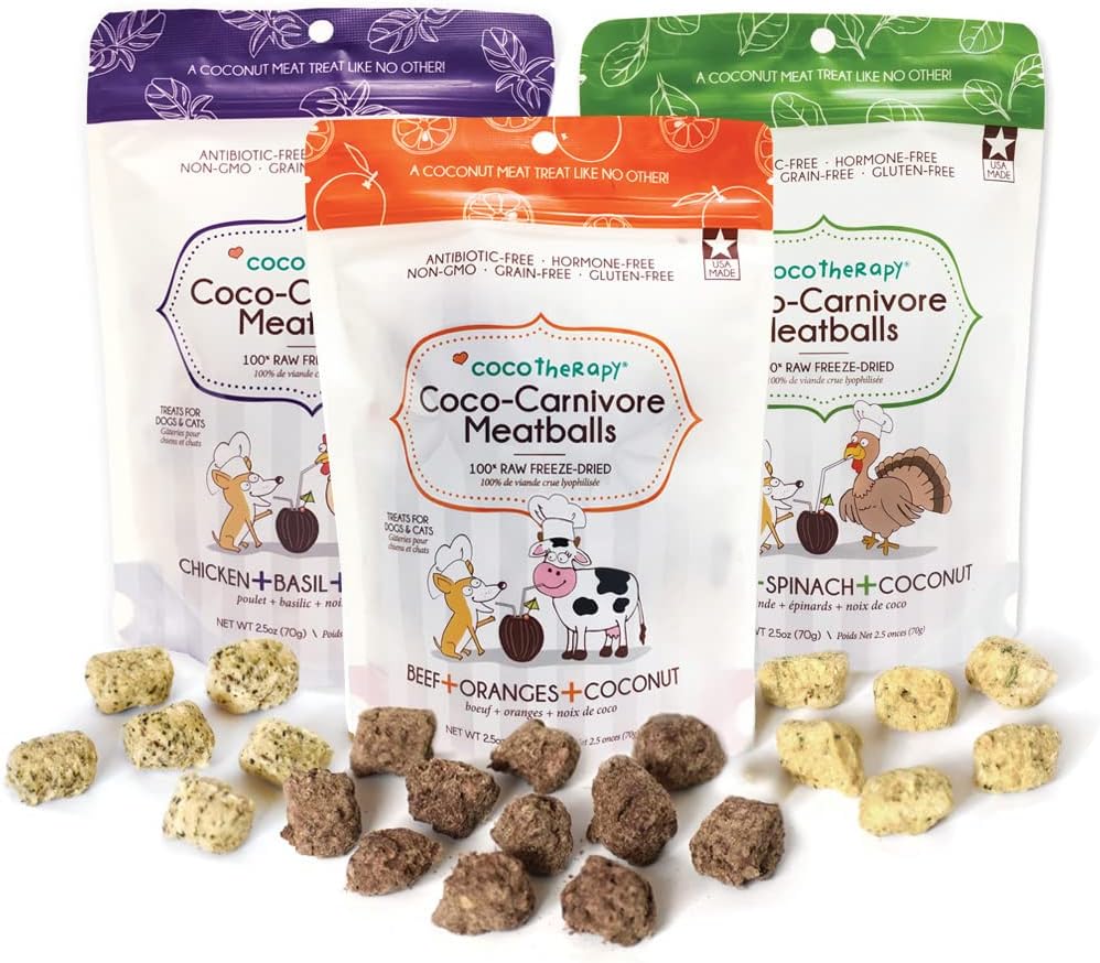 Cocotherapy Coco-Carnivore Meatballs Dog Treats (Variety)