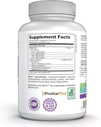 Miniatura 2 de Probiótico inmune avanzado - Plus Prebiótico - Probiótico estable que apoya la salud intestinal y puede reducir gases, hinchazón y molestias