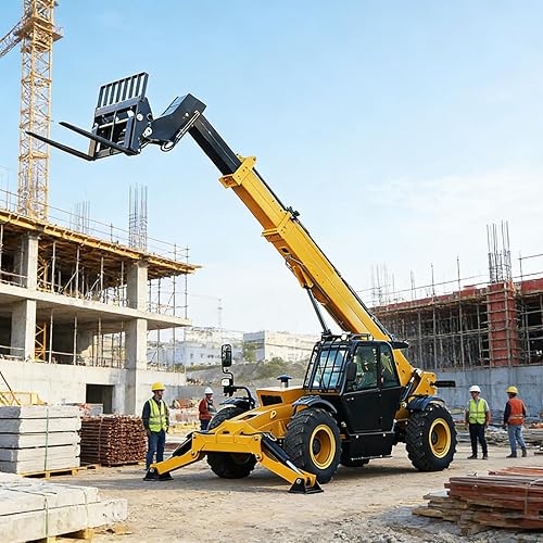Telehandler Telescopic Forklift Truck for Construction Material Handling and Warehouse Pallet Transport