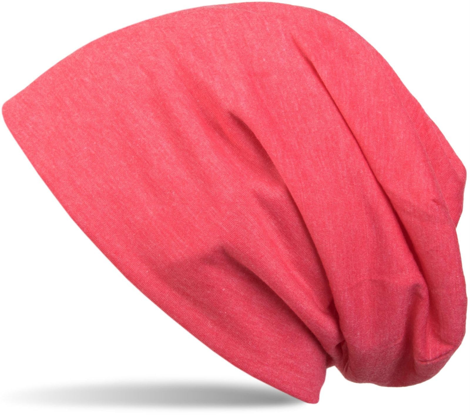 styleBREAKER Classic Beanie hat, Summer, Light, Unisex 04024018, Colour:Coral