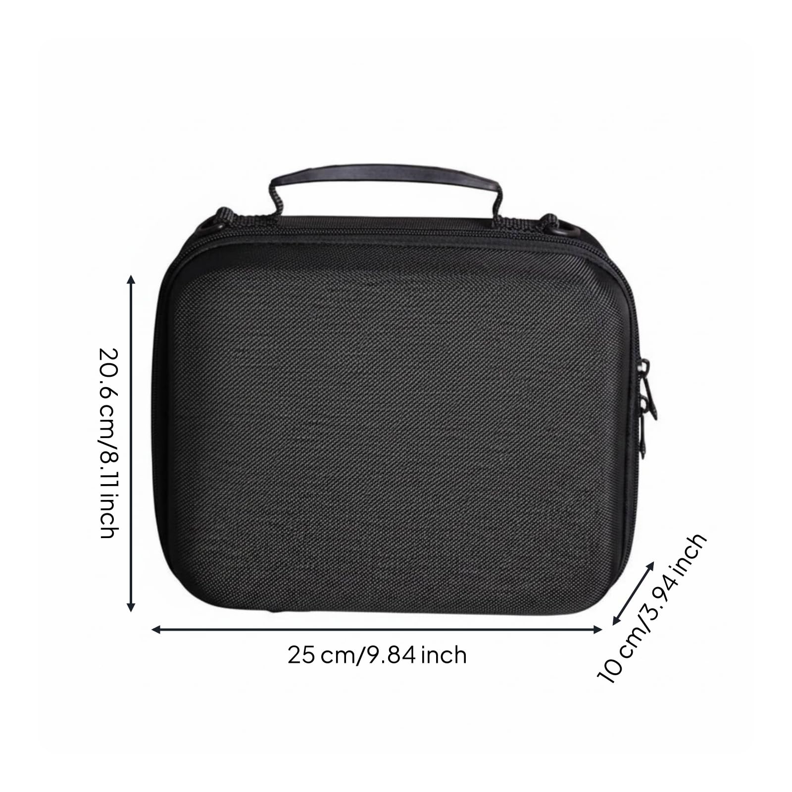 Milageto Estuche para Tarjetas Estuche Maletín Caja Bolsa Portátil para Cartas Graduadas con Asa Cómoda y Acabado Resistente al Desgaste Adecuada para, Negro, Grande 16 Tarjetas