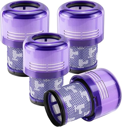Paquete de 4 filtros de vacío V11 de repuesto para Dyson V11 Torque Drive V11 Animal V11 Extra V15 Detectar filtro de aspiradora inalámbrico, para
