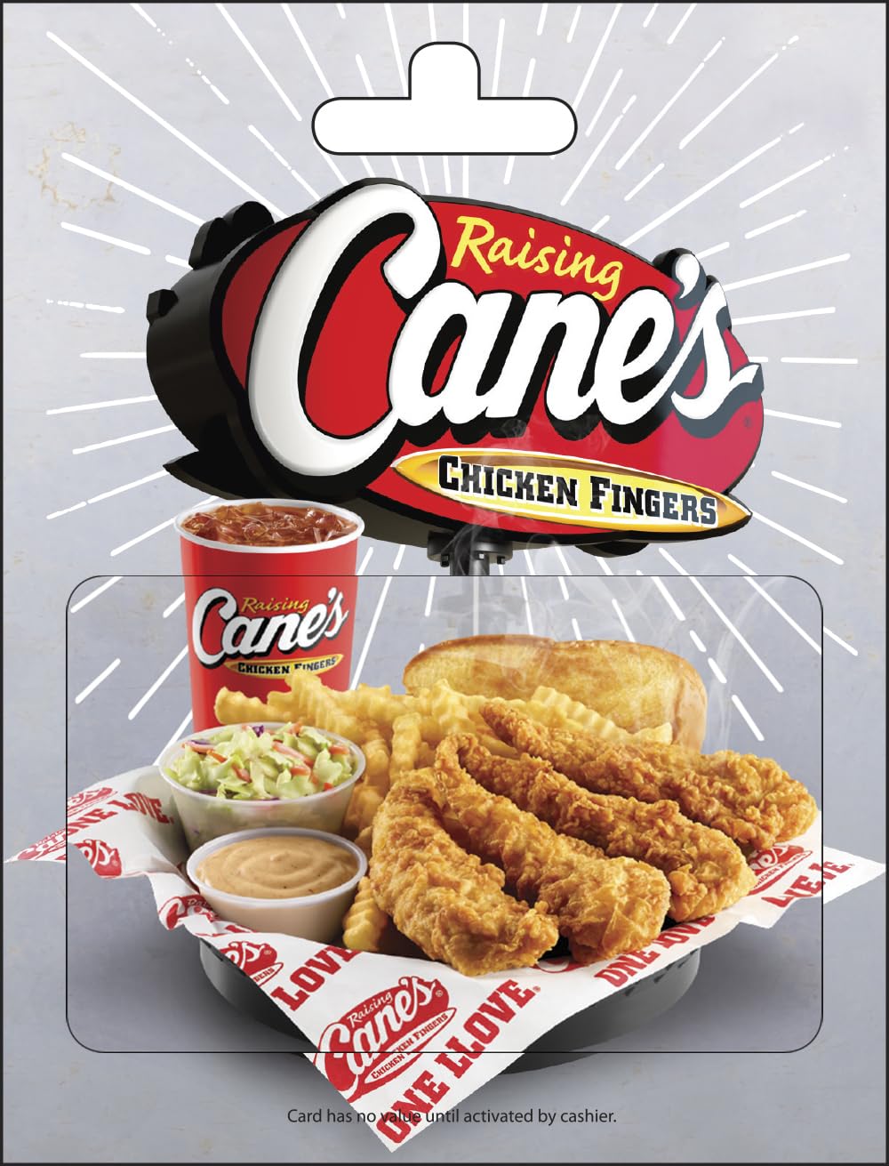 Raising Cane's Card