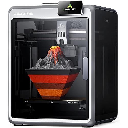 Creality K2 Combo 3D Printer, Multicolor Printing with CFS, Max 600mm/s Printing Speed, Smart Auto Leveling & Al Camera, Next-Gen Direct Drive Extruder, Build Volume (Creality K2)