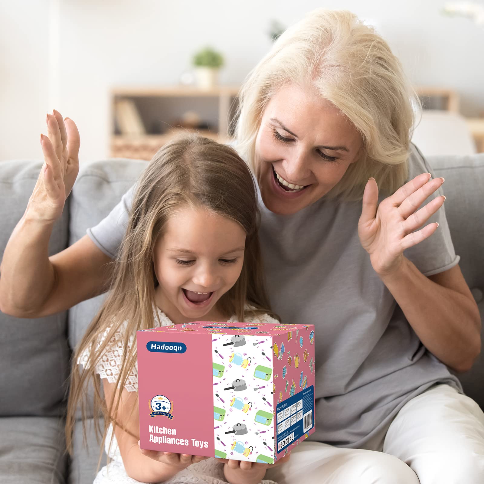 Cocina Infantil Accesorios - Cocina Juguetes con Cafetera, Licuadora, Batidora para Niñas 3-5 Años