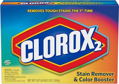 Clorox 2 quitamanchas y polvo potenciador de color, 49.2 onzas