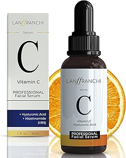 Suero facial con vitamina C y ácido hialuróni...