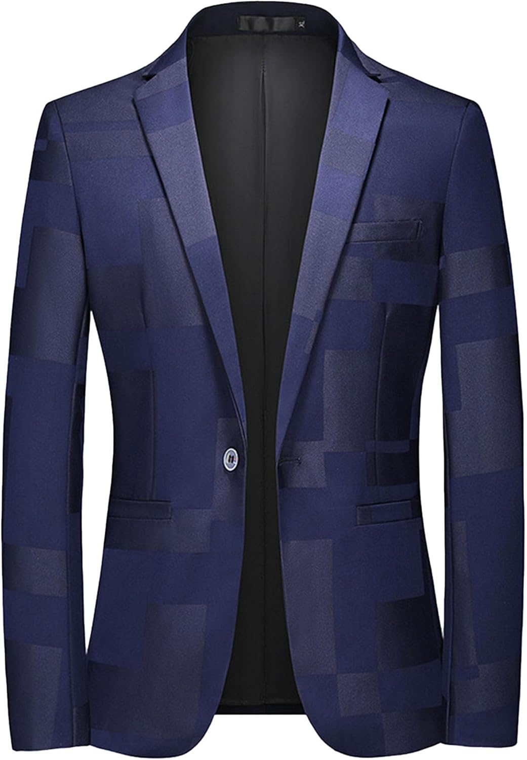 JEsilunmaMY Men's Floral Print Slim Blazer Jacket Business Formal Casual Suit Jacket Sport Coat for Dinner Party Prom Wedding