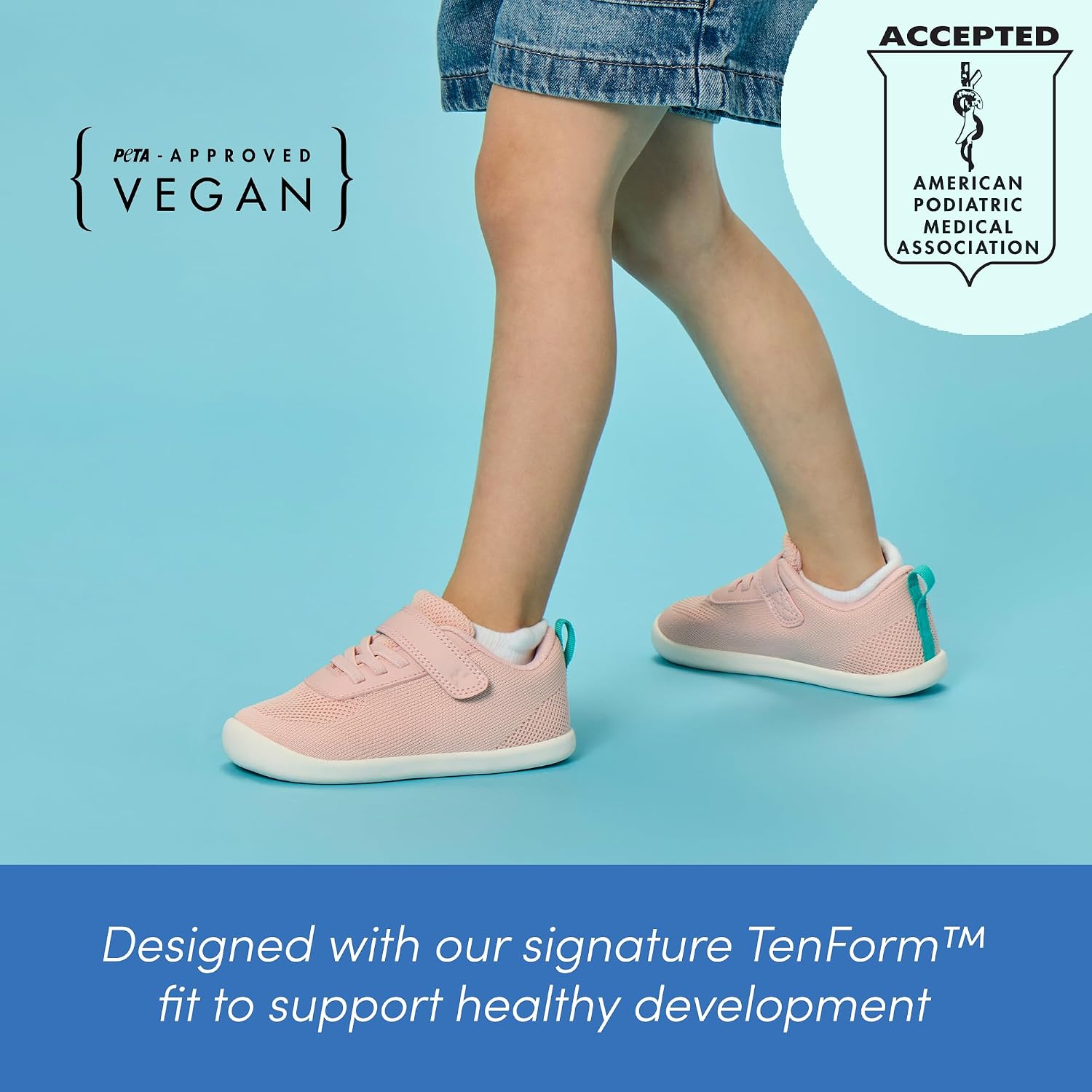 Ten Little DuoKnit Mesh Toddler Shoes, APMA-Accepted Kids Sneakers