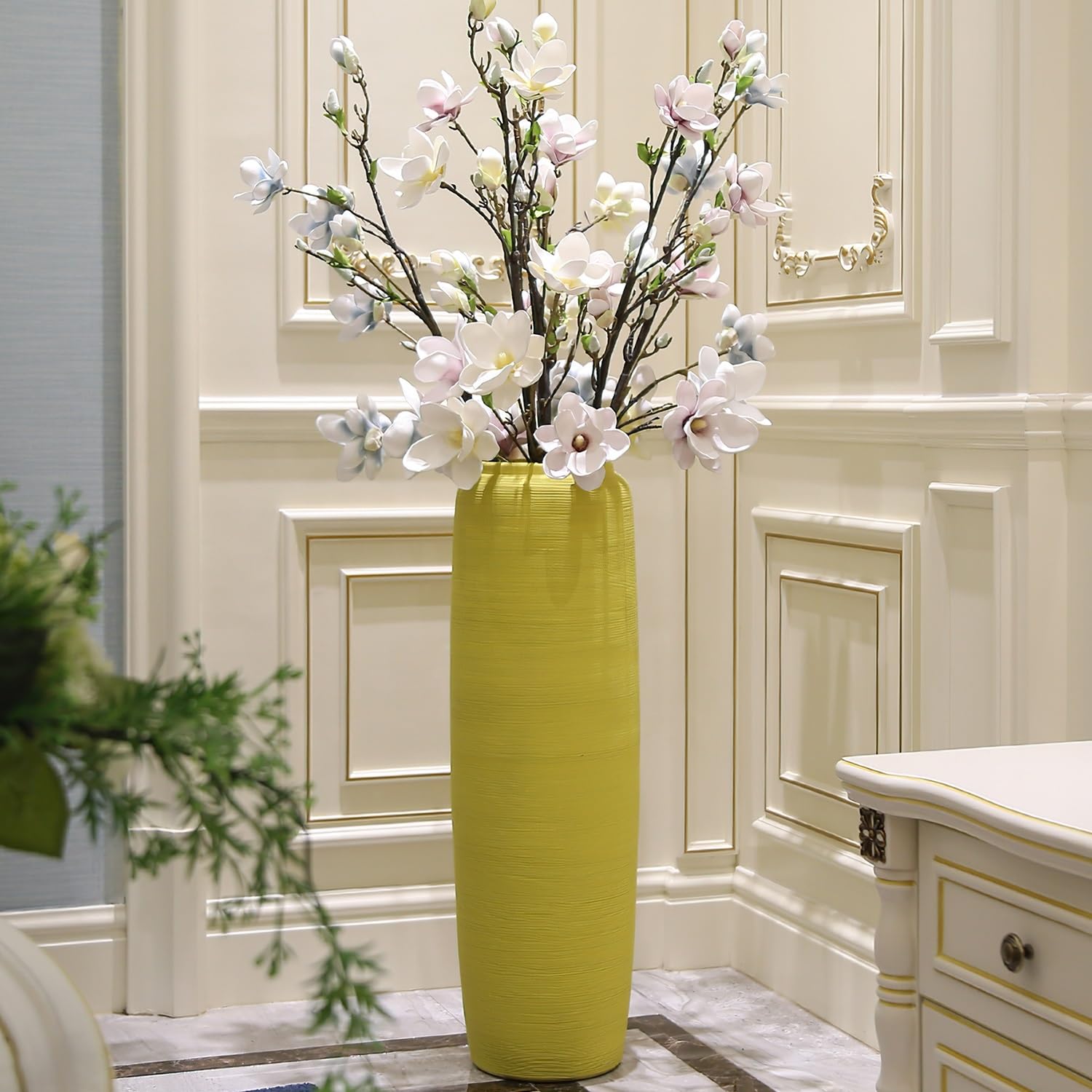 花瓶　高さ約36.5センチ ガラス花瓶 高さ35cm 円筒型 フラワーベース 花瓶 おしゃれ 透明