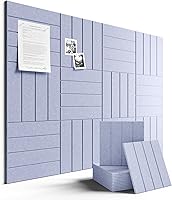 Vista 46 de FLUXYNARA - Tablero de anuncios de fieltro 48 x 36 pulgadas, alternativa al corcho, paquete de 12, 70 lengüetas adhesivas, panel de pared grueso