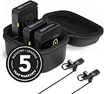 RODE Wireless PRO | Timecode, 32-bit Float On-board Recording, 2 Lavalier Microphones, Smart Charge Case, For Filmmaking and Content Creation