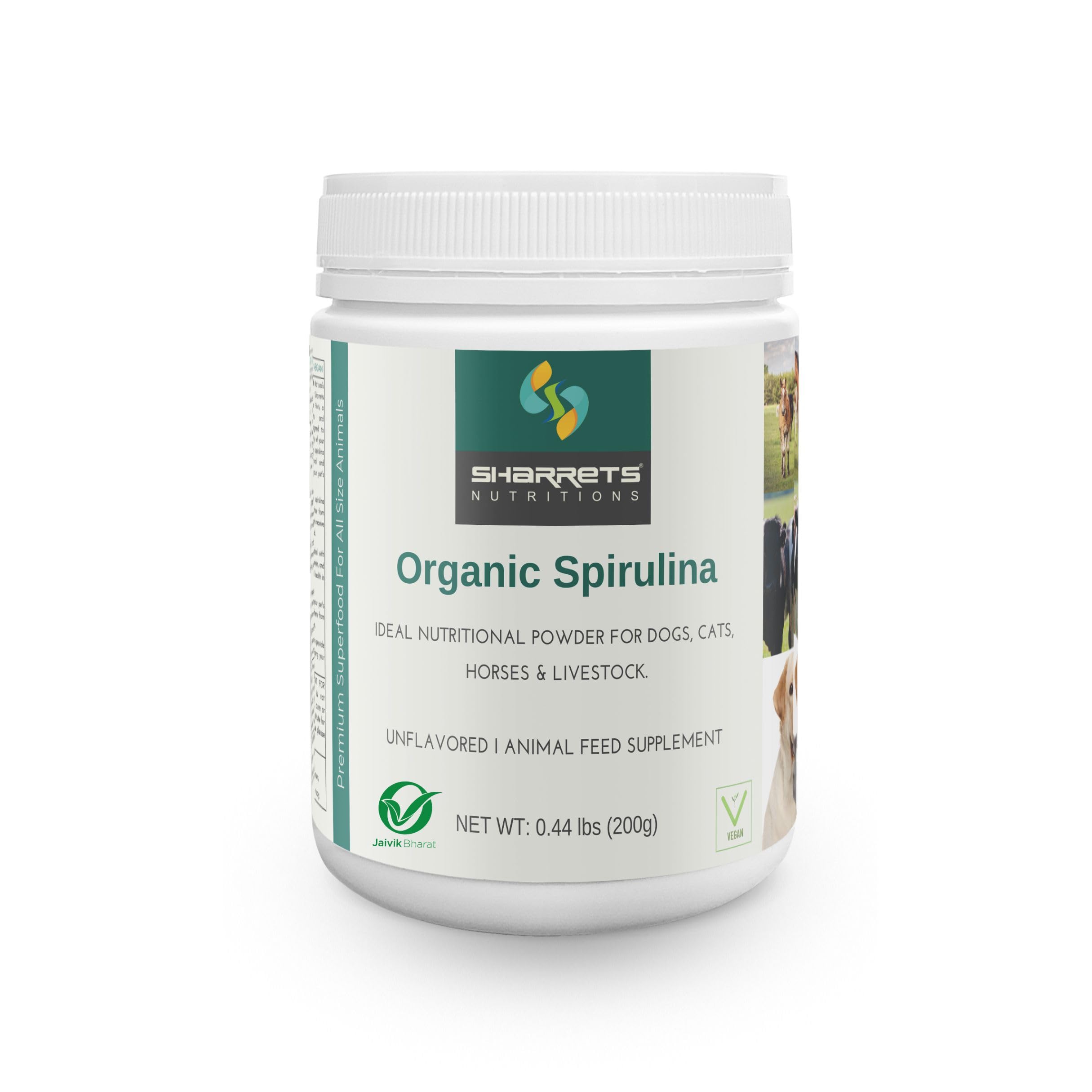 Sharrets Organic Spirulina Powder for Pets, 200g - Natural Superfood for Optimal Pet Health (B097PLCRS2) Amazon Price History, Amazon Price Tracker