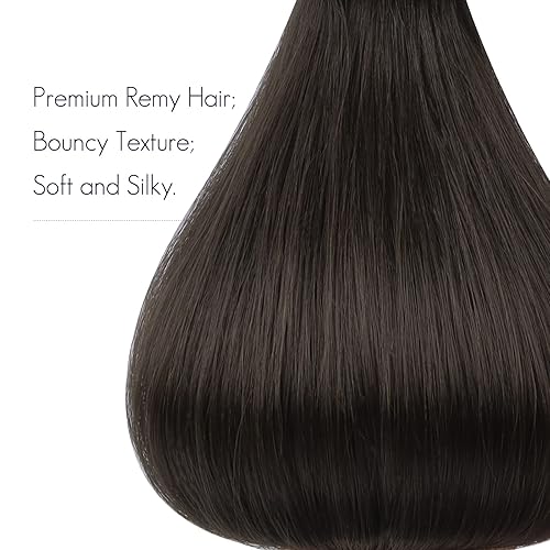 Miniatura 5 de HOTBANANA Extensiones de cabello con cinta, 20 pulgadas, 20 unidades, 1.76 onzas, extensiones de cabello humano Remy con cinta adhesiva, color