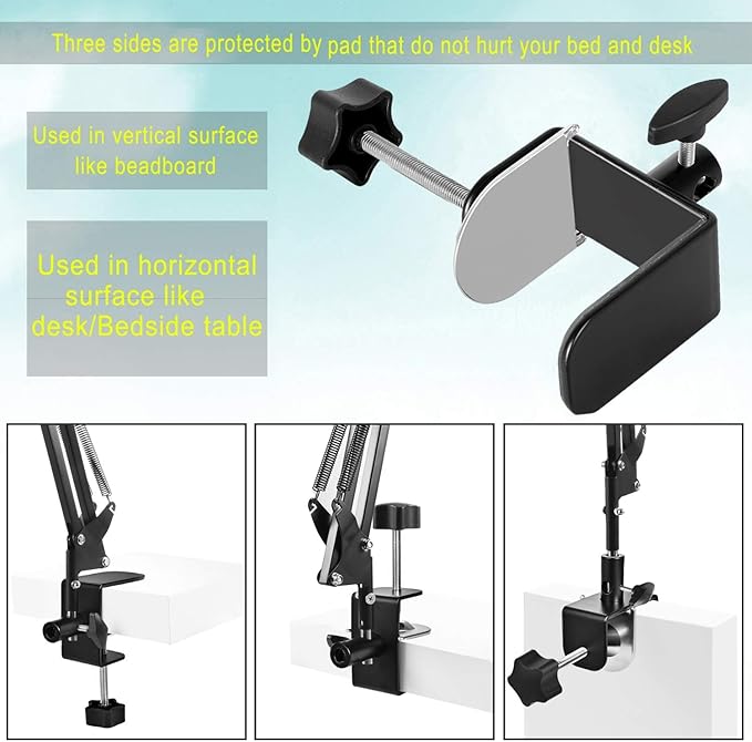 Soporte para Tablet SAMHOUSING con Brazo de Aluminio 4.7-12.9 pulgadas miniatura 5