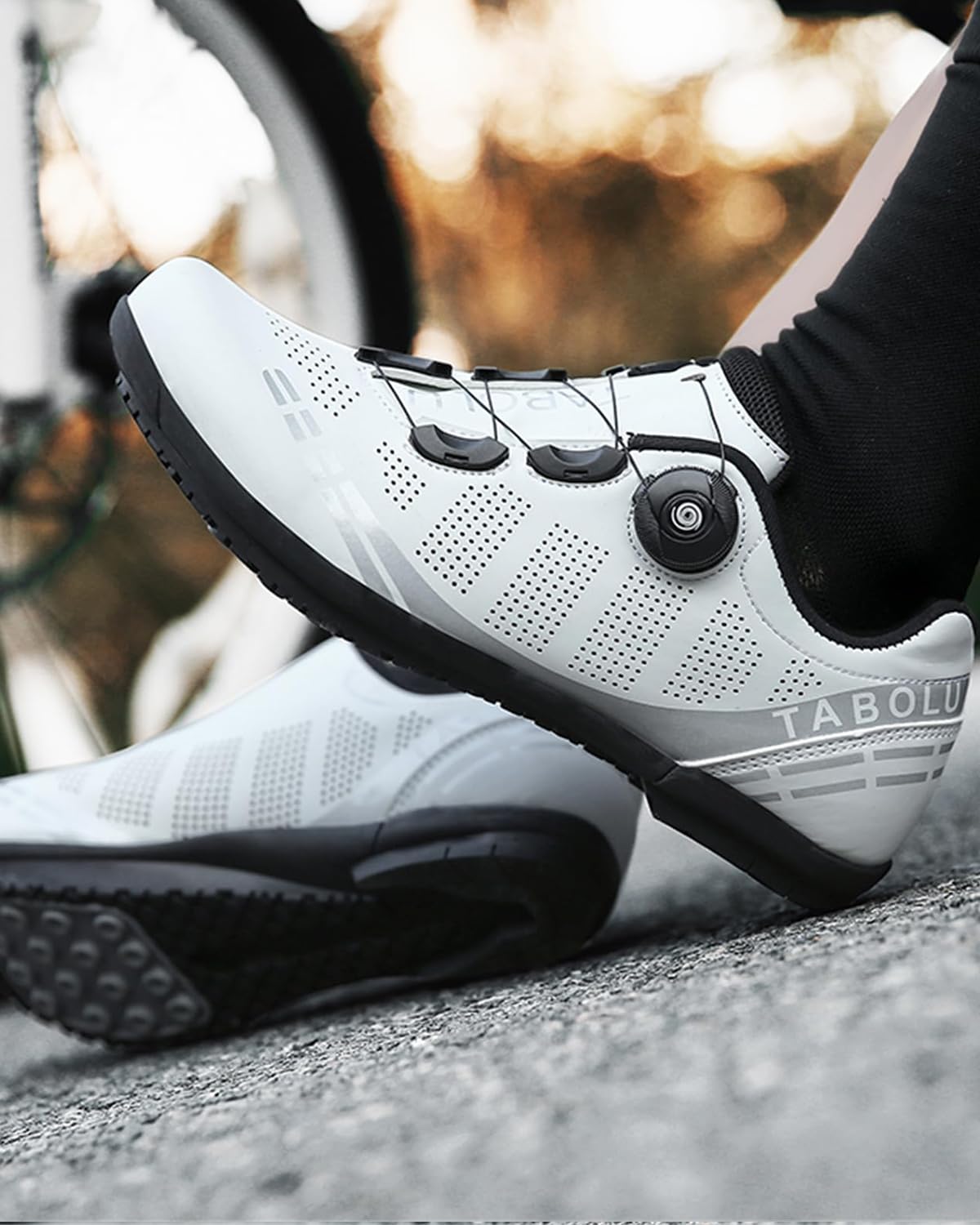 Hixingo Scarpe da Ciclismo Uomo Strada Donna Scarpe Da Equitazione su Strada e Montagna, Gomma Suola Scarpe da Ciclismo Senza Blocco 36-47 EU