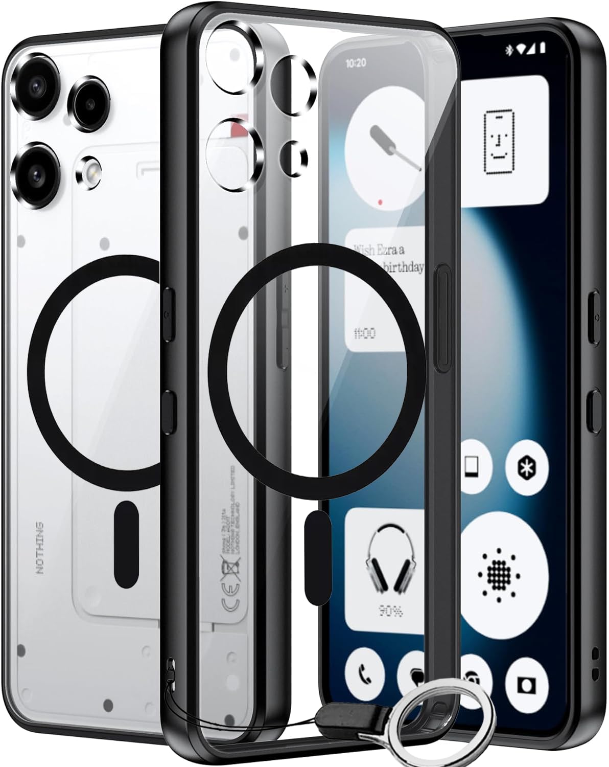 Amazon.co.jp: Nothing Phone (3a) Lite ケース透明 MagSafe対応