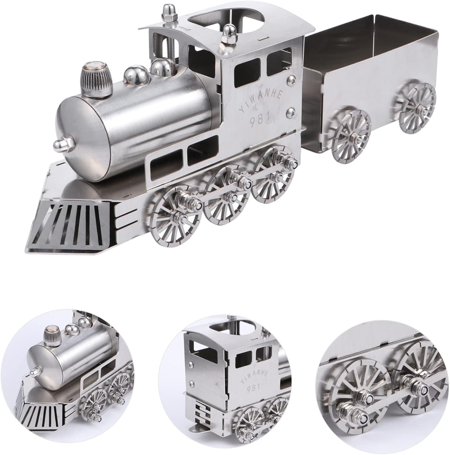 Hemoton 1set High Grade Steam Locomotive Ornament Train Birthday Decorations for Lovers of