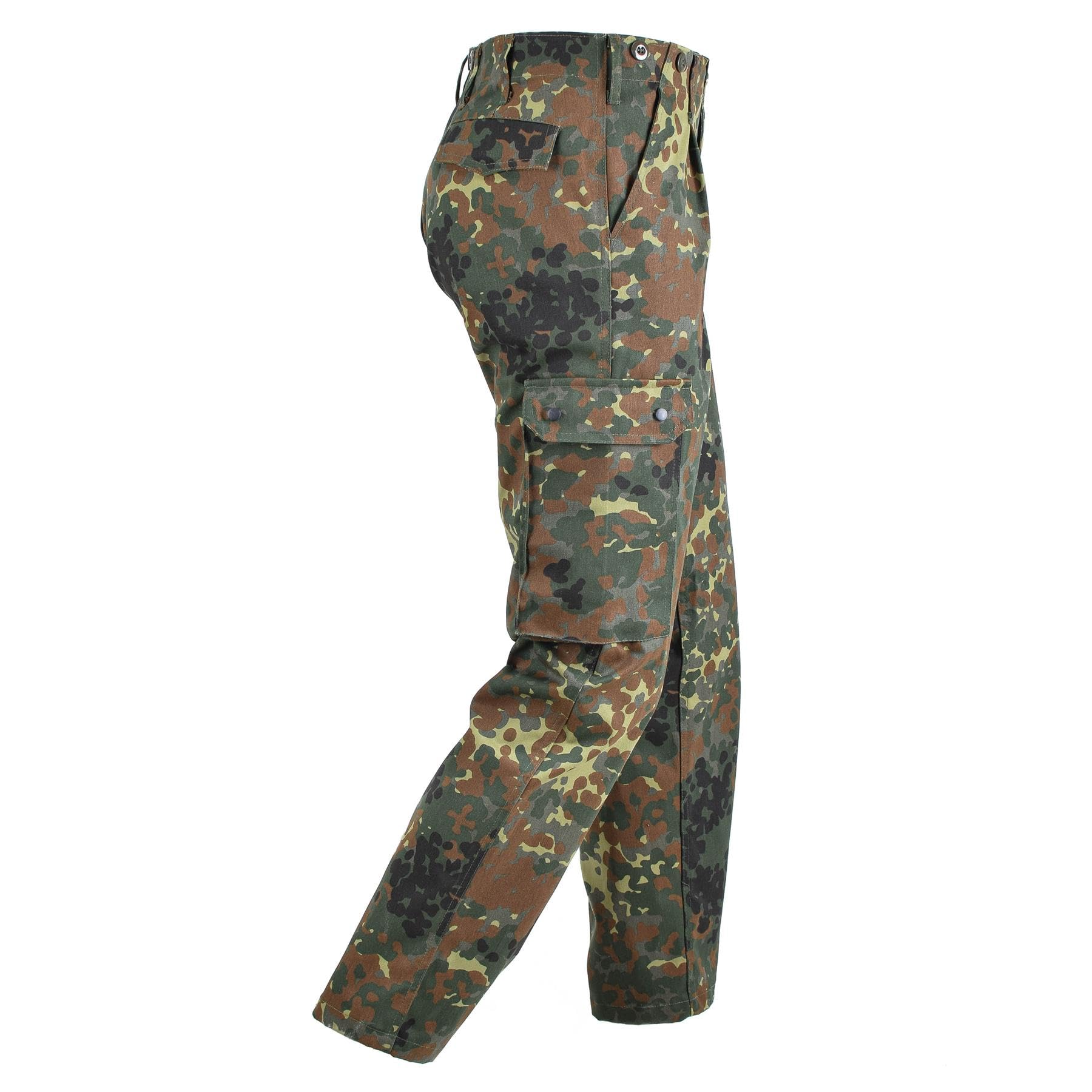 Bundeswehr Cargohose im Militärstil, Flecktarn Camo Combat Army ACU Hose