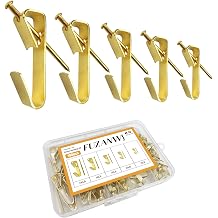 160Pcs Picture Hangers, FUZANWJ Heavy Duty Picture Hanging Kit, Picture Hanging Hooks, Nails for Hanging Picture, Picture Hooks on Wooden Wall / Drywall for Pictures, Canvas, Mirror, Holds 10-100 lbs