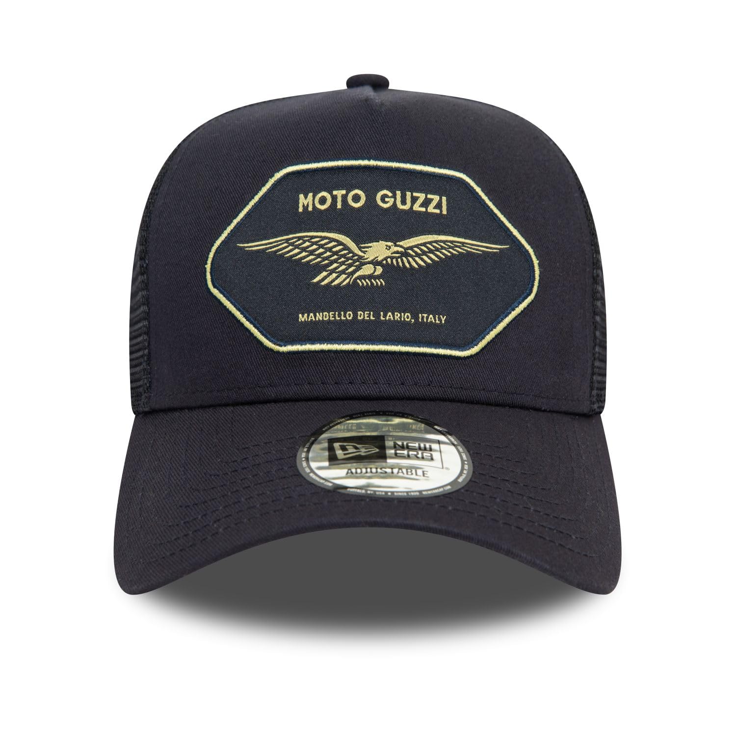 New Era A-Frame Mesh Trucker Cap - Moto Guzzi Navy, azul, Talla única