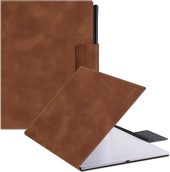 Magnetic Folio Case for iFLYTEK AINOTE 2 Note-Taking Tablet 10.65" 2025 Released Slim Lightweight, Premium PU Leather Cover with Magnetic Pen Clasp & Auto Sleep/Wake Brown