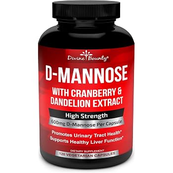 Amazon Com D Mannose Capsules 600mg D Mannose Powder Per